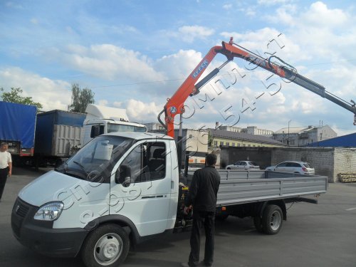 Бортовой ГАЗ 3302 (Газель) с КМУ